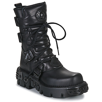 Topánky Polokozačky New Rock M-373-S18 Čierna