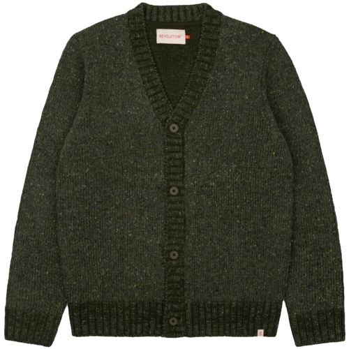 Oblečenie Muž Kabáty Revolution Knit Cardigan 6543 - Army Zelená