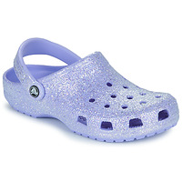 Topánky Žena Nazuvky Crocs Classic Glitter Clog Fialová 