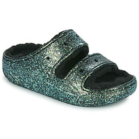 Topánky Žena Sandále Crocs Classic Cozzzy Glitter Sandal Čierna / Trblietkavá