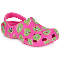Topánky Žena Nazuvky Crocs Classic Hyper Real Clog Ružová / Zelená