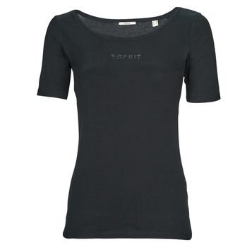 Oblečenie Žena Tričká s krátkym rukávom Esprit tshirt sl Čierna