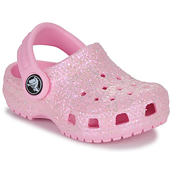 Topánky Dievča Nazuvky Crocs Classic Glitter Clog T Ružová