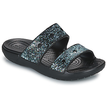Topánky Dievča Nazuvky Crocs Classic Crocs Glitter Sandal K Čierna