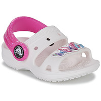 Topánky Dievča Sandále Crocs Classic Embellished Sandal T Biela / Fialová 