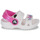 Topánky Dievča Sandále Crocs Classic Embellished Sandal T Biela / Fialová 