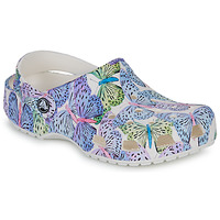Topánky Dievča Nazuvky Crocs Classic Butterfly Clog K Biela / Fialová 