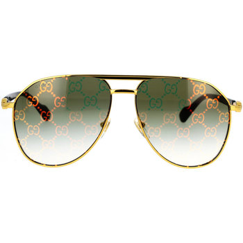 Hodinky & Bižutéria Slnečné okuliare Gucci Occhiali da Sole  GG1220S 004 Zlatá