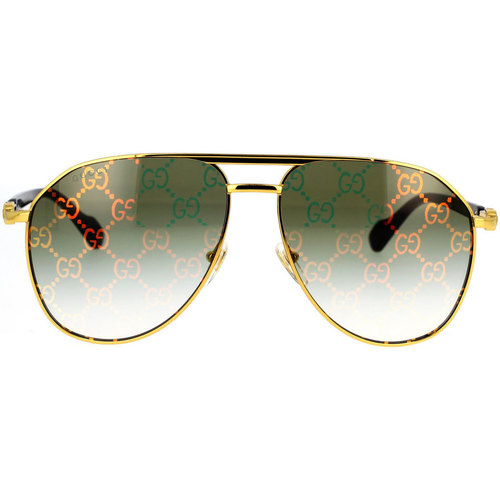 Hodinky & Bižutéria Muž Slnečné okuliare Gucci Occhiali da Sole  GG1220S 004 Zlatá
