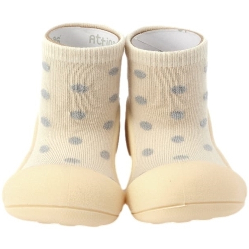 Topánky Deti Detské papuče Attipas Dot Dot - Sparkle White Žltá