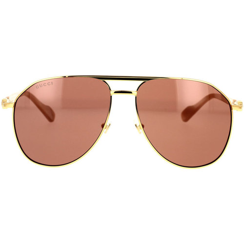 Hodinky & Bižutéria Muž Slnečné okuliare Gucci Occhiali da Sole  GG1220S 003 Zlatá