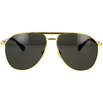 Hodinky & Bižutéria Muž Slnečné okuliare Gucci Occhiali da Sole  GG1220S 001 Zlatá