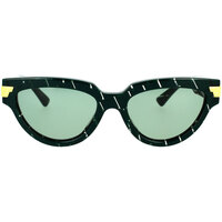 Hodinky & Bižutéria Deti Slnečné okuliare Bottega Veneta Occhiali da Sole  BV1035S 004 Zelená