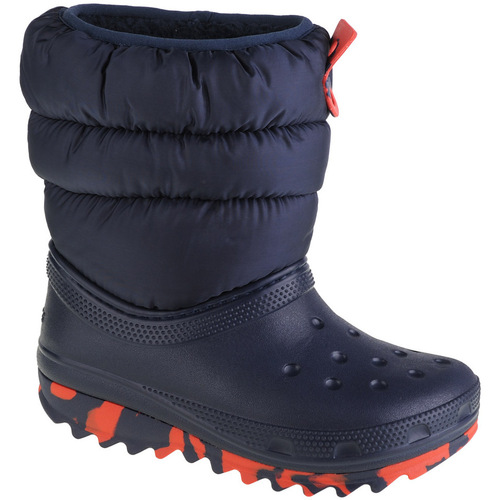 Topánky Chlapec Snehule  Crocs Classic Neo Puff Boot Kids Modrá