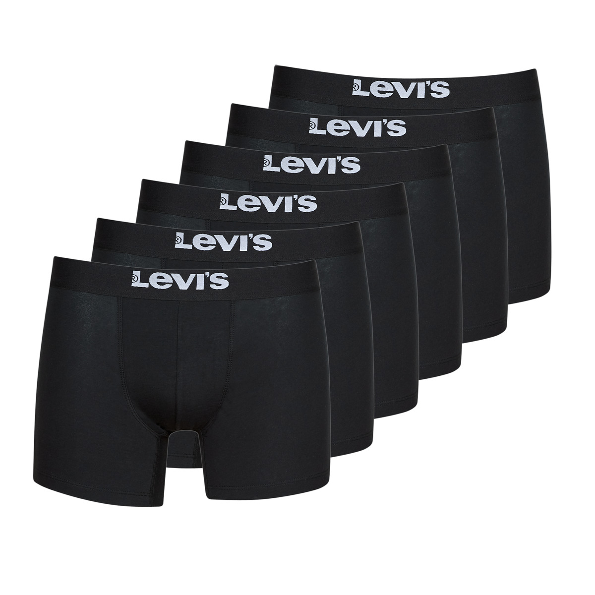 Spodná bielizeň Muž Boxerky Levi's SOLID BASIC BRIEF PACK X6 Čierna