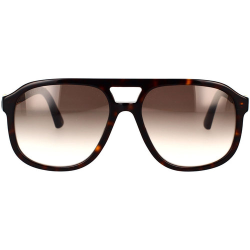 Hodinky & Bižutéria Slnečné okuliare Gucci Occhiali da Sole  GG1188S 003 Hnedá