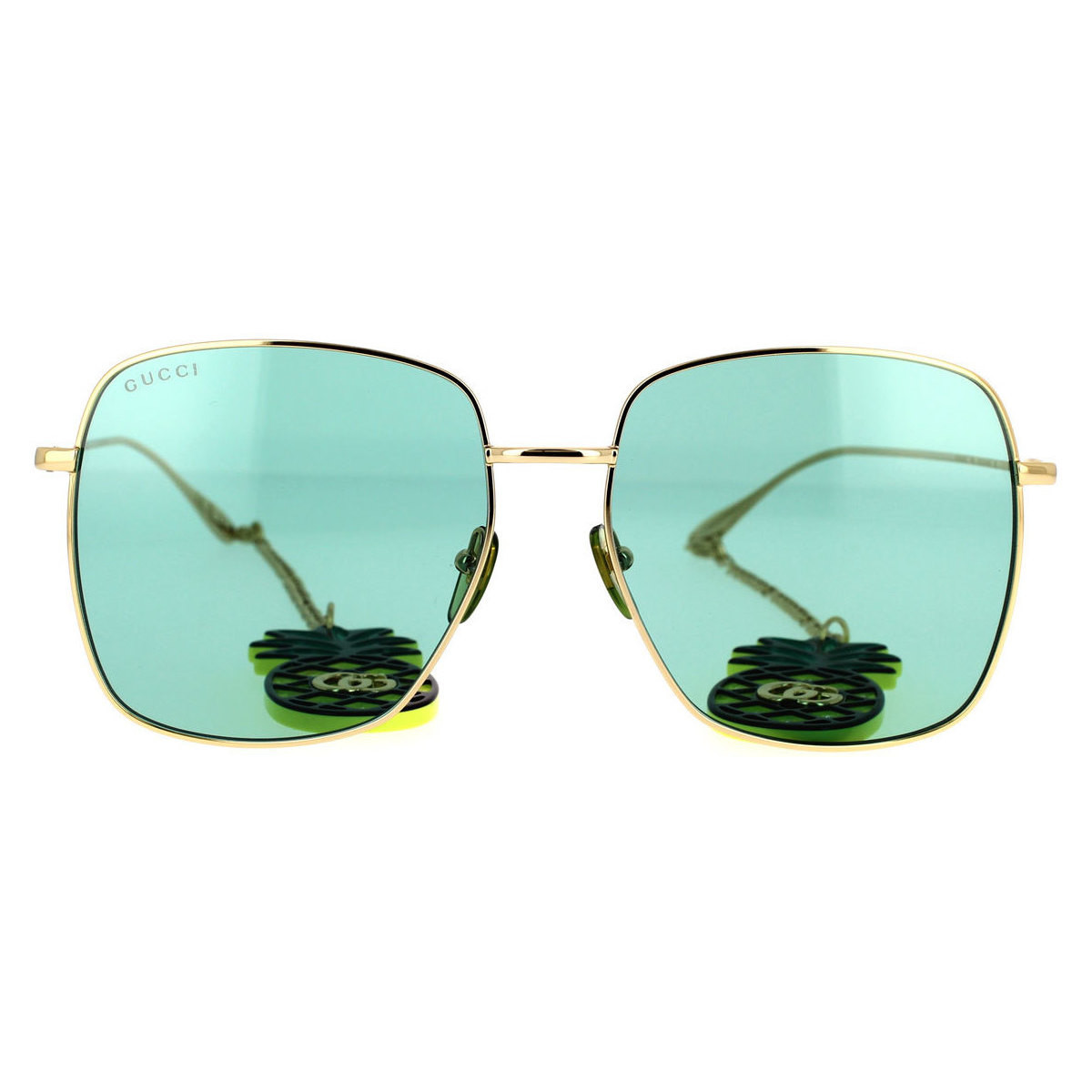Hodinky & Bižutéria Žena Slnečné okuliare Gucci Occhiali da Sole  GG1031S 008 con Ciondolo Zlatá
