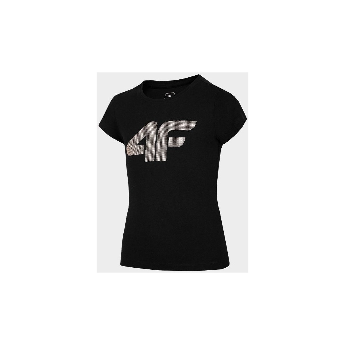 Oblečenie Dievča Tričká s krátkym rukávom 4F JTSD005 Čierna