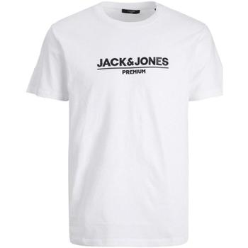 Oblečenie Muž Tričká s krátkym rukávom Jack & Jones  Biela