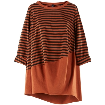 Oblečenie Žena Mikiny Wendy Trendy Top 220847 - Orange/Black Oranžová