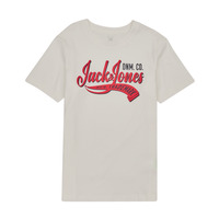 Oblečenie Chlapec Tričká s krátkym rukávom Jack & Jones JJELOGO TEE SS NECK 2 COL JNR Biela