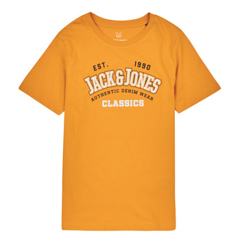 Oblečenie Chlapec Tričká s krátkym rukávom Jack & Jones JJELOGO TEE SS NECK 2 COL JNR Žltá
