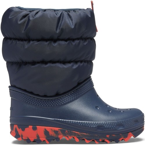 Topánky Deti Polokozačky Crocs Crocs™ Classic Neo Puff Boot Kid's 207683 Navy