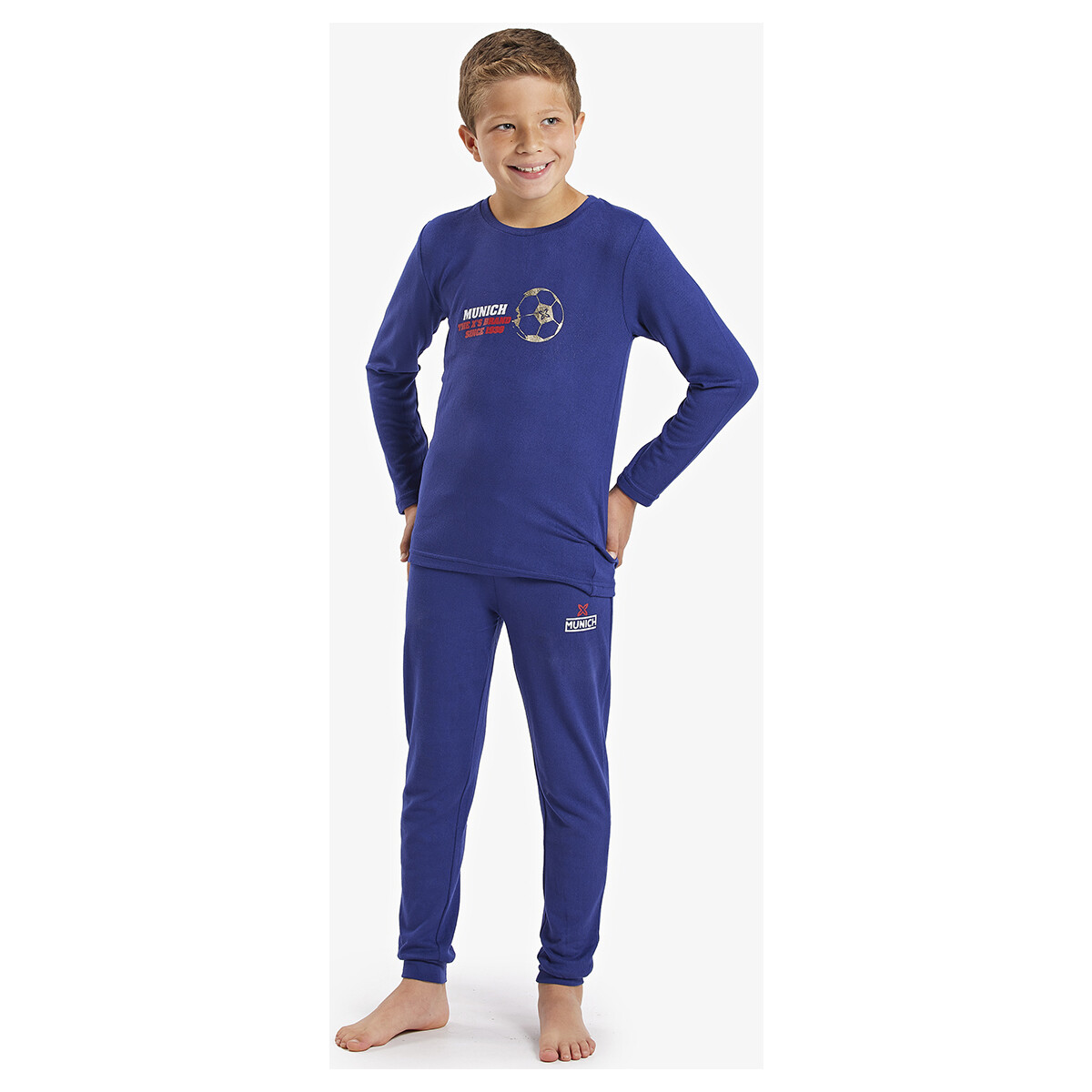 Oblečenie Chlapec Pyžamá a nočné košele Munich CP1150 Modrá