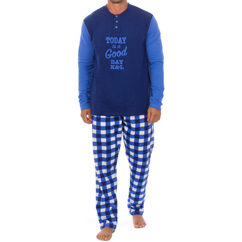 Oblečenie Muž Pyžamá a nočné košele Kisses And Love KL130149 Modrá