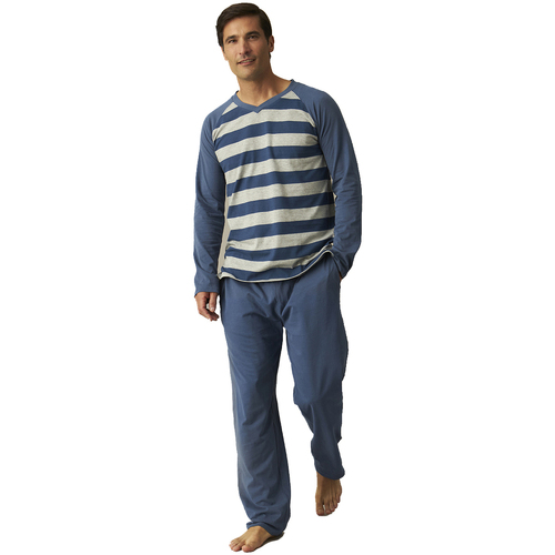Oblečenie Muž Pyžamá a nočné košele J&j Brothers JJBCP5800 Modrá