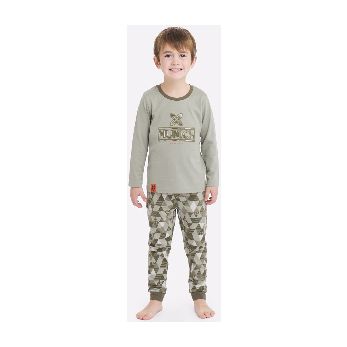 Oblečenie Chlapec Pyžamá a nočné košele Munich VP1451 Zelená