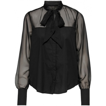 Oblečenie Žena Blúzky La Strada shirt Costel L/S- Black Čierna