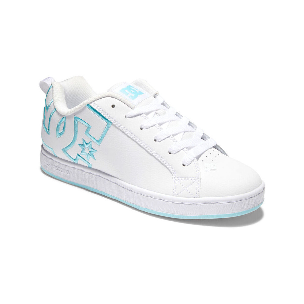 Topánky Žena Módne tenisky DC Shoes Court graffik 300678 WHITE/WHITE/BLUE (XWWB) Biela