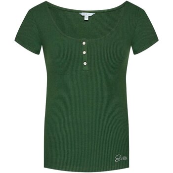 Oblečenie Žena Tričká a polokošele Guess W2YP24 KBCO2 Zelená