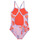 Oblečenie Dievča Plavky jednodielne adidas Performance DY MOO SWIMSUIT Fialová  / Oranžová