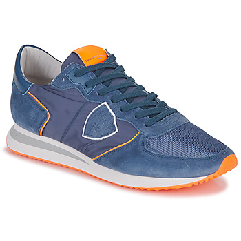 Topánky Muž Nízke tenisky Philippe Model TRPX LOW MAN Modrá / Oranžová