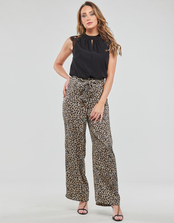 Oblečenie Žena Nohavice päťvreckové Vero Moda VMONY NW PANT WVN LCS Leopard