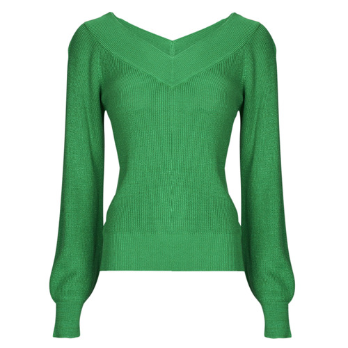 Oblečenie Žena Svetre Vero Moda VMNEWLEXSUN LS DOUBLE V-NCK BLOU GA REP2 Zelená