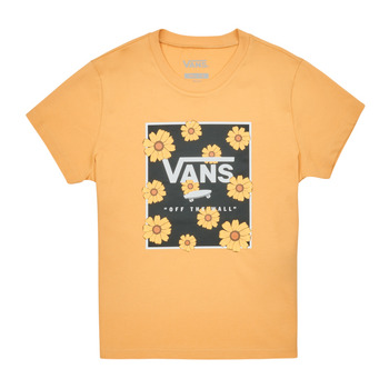 Oblečenie Dievča Tričká s krátkym rukávom Vans SUNFLOWER ANIMAL BOX CREW Žltá
