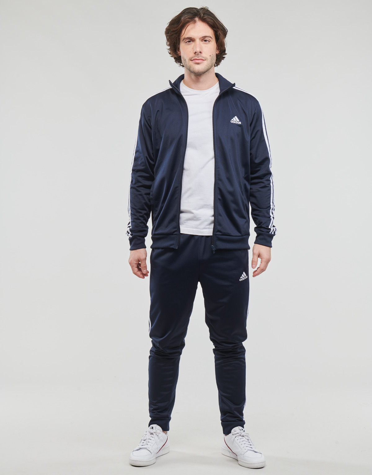 Oblečenie Muž Súpravy vrchného oblečenia Adidas Sportswear 3S TR TT TS Námornícka modrá