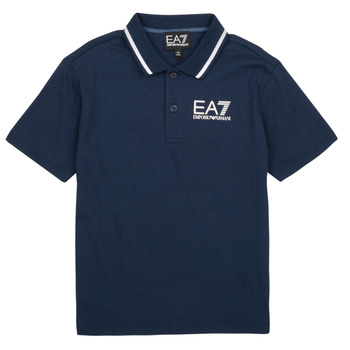 Oblečenie Chlapec Polokošele s krátkym rukávom Emporio Armani EA7 65 Námornícka modrá