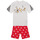 Oblečenie Deti Pyžamá a nočné košele Adidas Sportswear LK DY MM T SET Biela / Červená