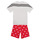 Oblečenie Deti Pyžamá a nočné košele Adidas Sportswear LK DY MM T SET Biela / Červená