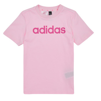 Oblečenie Dievča Tričká s krátkym rukávom Adidas Sportswear LK LIN CO TEE Ružová