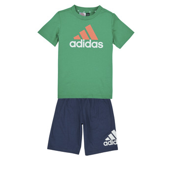 Oblečenie Deti Komplety a súpravy Adidas Sportswear LK BL CO T SET Modrá / Zelená
