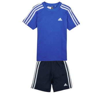 Oblečenie Chlapec Komplety a súpravy Adidas Sportswear LK 3S CO T SET Modrá