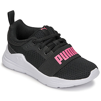 Topánky Dievča Nízke tenisky Puma PS PUMA WIRED RUN V Čierna / Ružová