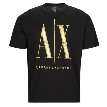 Oblečenie Muž Tričká s krátkym rukávom Armani Exchange 8NZTPQ Čierna / Zlatá
