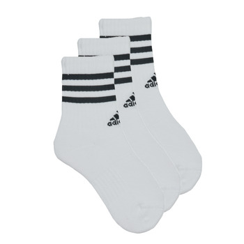 Doplnky Športové ponožky Adidas Sportswear 3S C SPW CRW 3P Biela / Čierna