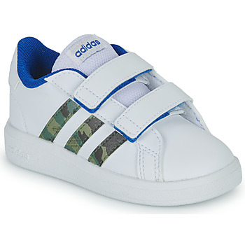 Topánky Chlapec Nízke tenisky Adidas Sportswear GRAND COURT 2.0 CF Biela / Modrá / Maskáčový vzor